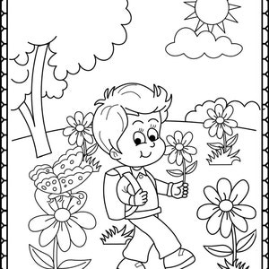 Kindergarten Spring Coloring Pages Coloring Book With Animal Pages