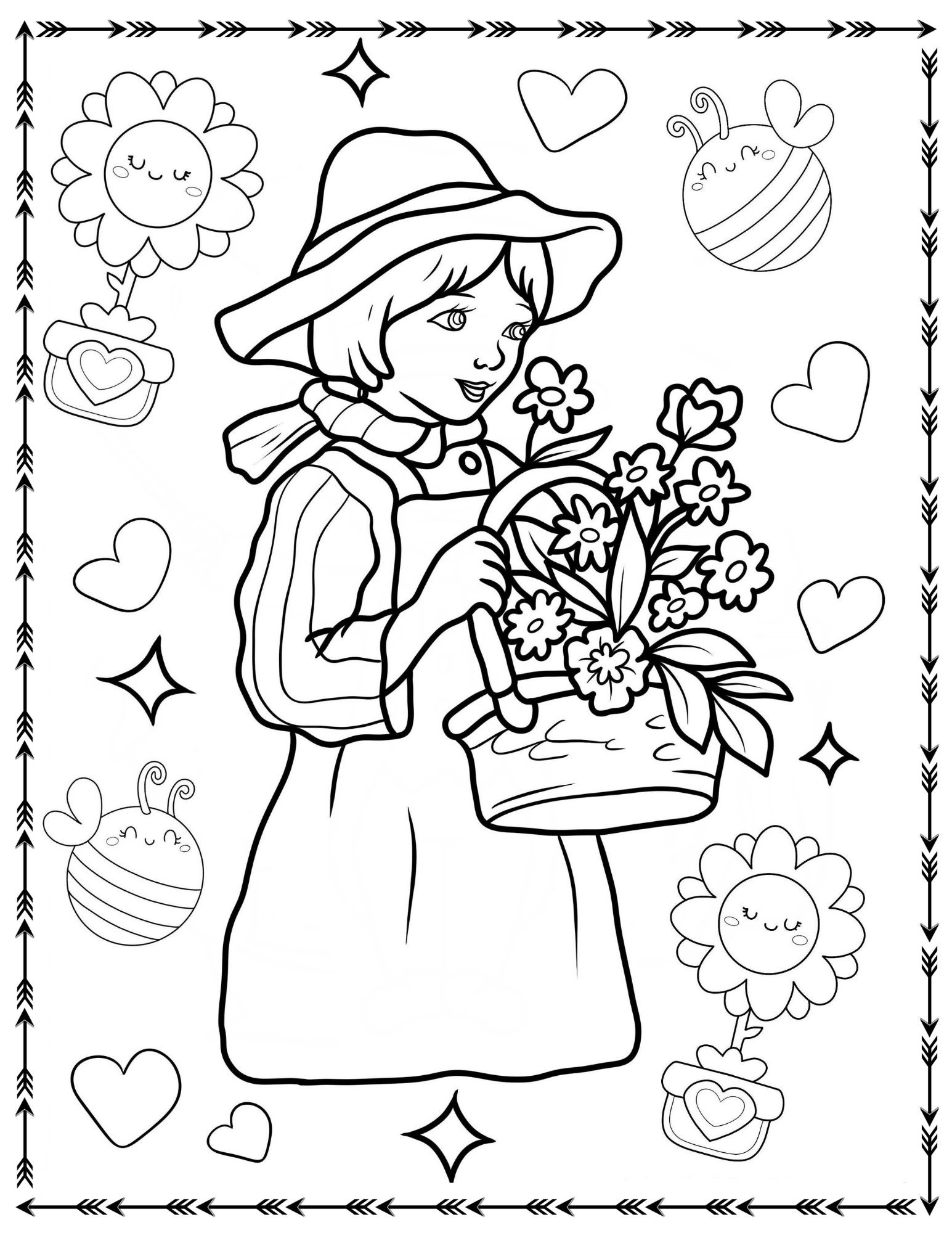 Kindergarten Spring Coloring Pages Coloring Book With Animal Pages