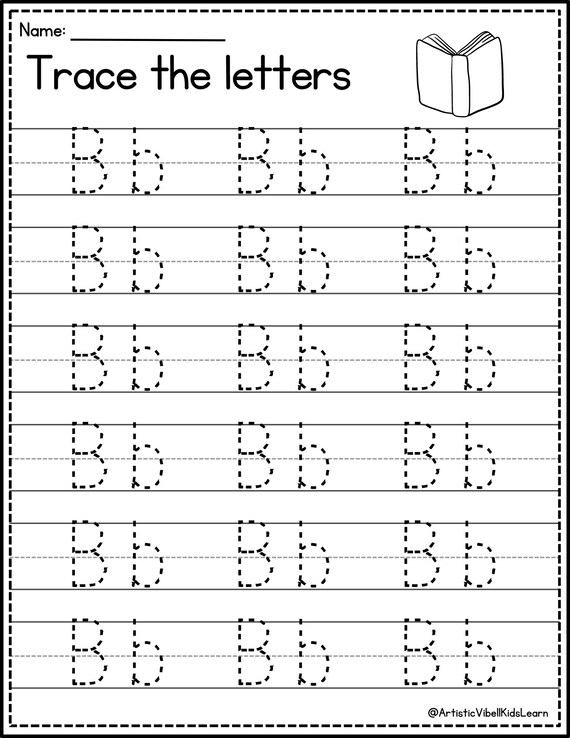 26 printable trace the alphabet worksheets. preschool-kdg phonics ...