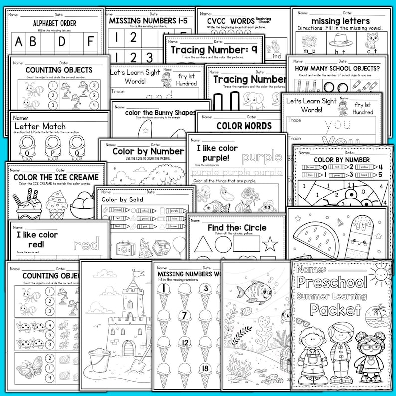 Summer worksheets
Prek worksheets
preschool activity
Teacher resources
prek summer packet
Preschool Printables
Summer Curriculum
summer packet
Phonics worksheets
Summer Activity
tracing worksheets
worksheets for pre-k
number worksheets