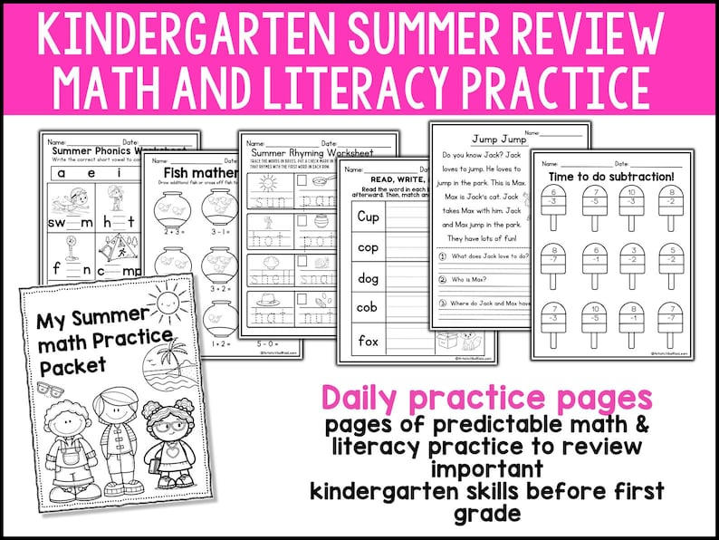 Kindergarten Review
Summer Activities
Math Worksheets
Addition Worksheet
1st grade math
Summer Curriculum
Kindergarten Math
math download
subtraction
summer review
summer worksheets
summer reivew packed
summer worksheet
A