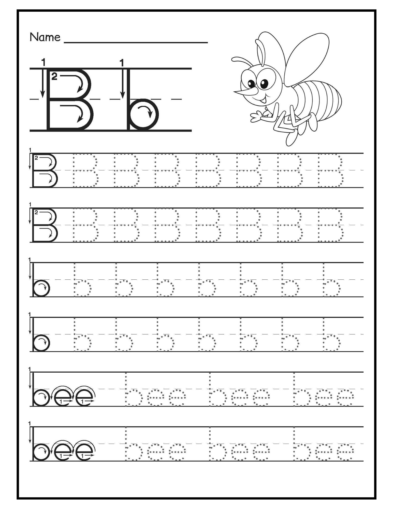 26 ABC Phonics Tracing Worksheets Preschool Kindergarten Handwriting