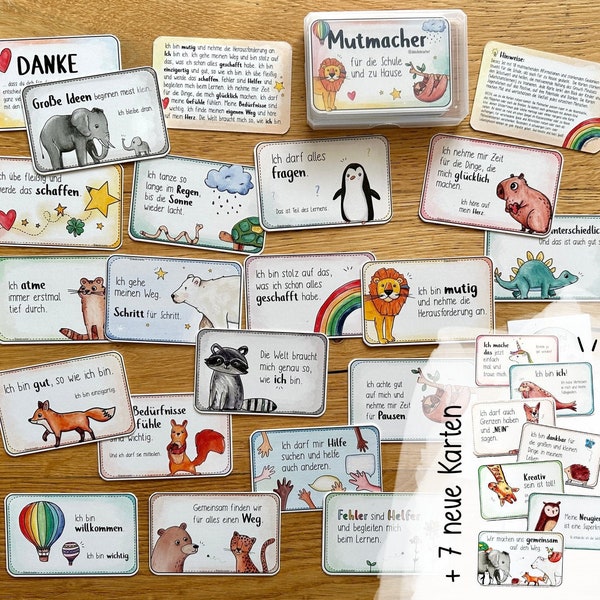 26 Mutmachkarten mit Growth Mindset von Doodleteacher: Schule and zu Hause