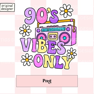 90er Jahre Nostalgie Aufkleber PNG - 90er Jahre Vibes - Retro 90er Jahre Clipart - Original digitaler Download für Cricut & Planner - 90er Jahre png, 90er Jahre Kunst