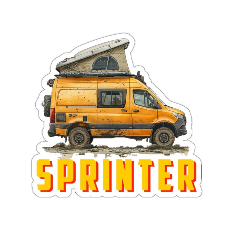 Mercedes Benz Sprinter Overland Camper Sticker - Etsy