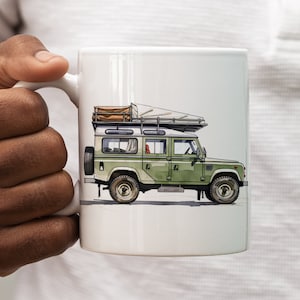Land Rover Defender Drawing Mug 11oz