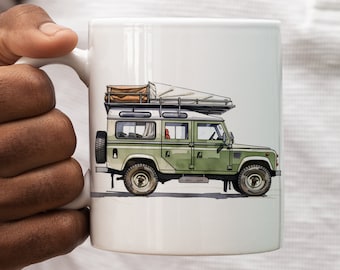 Land Rover Defender Drawing Mug 11oz