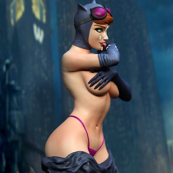 NSFW 3D STL File - Catwoman (DC Comics)