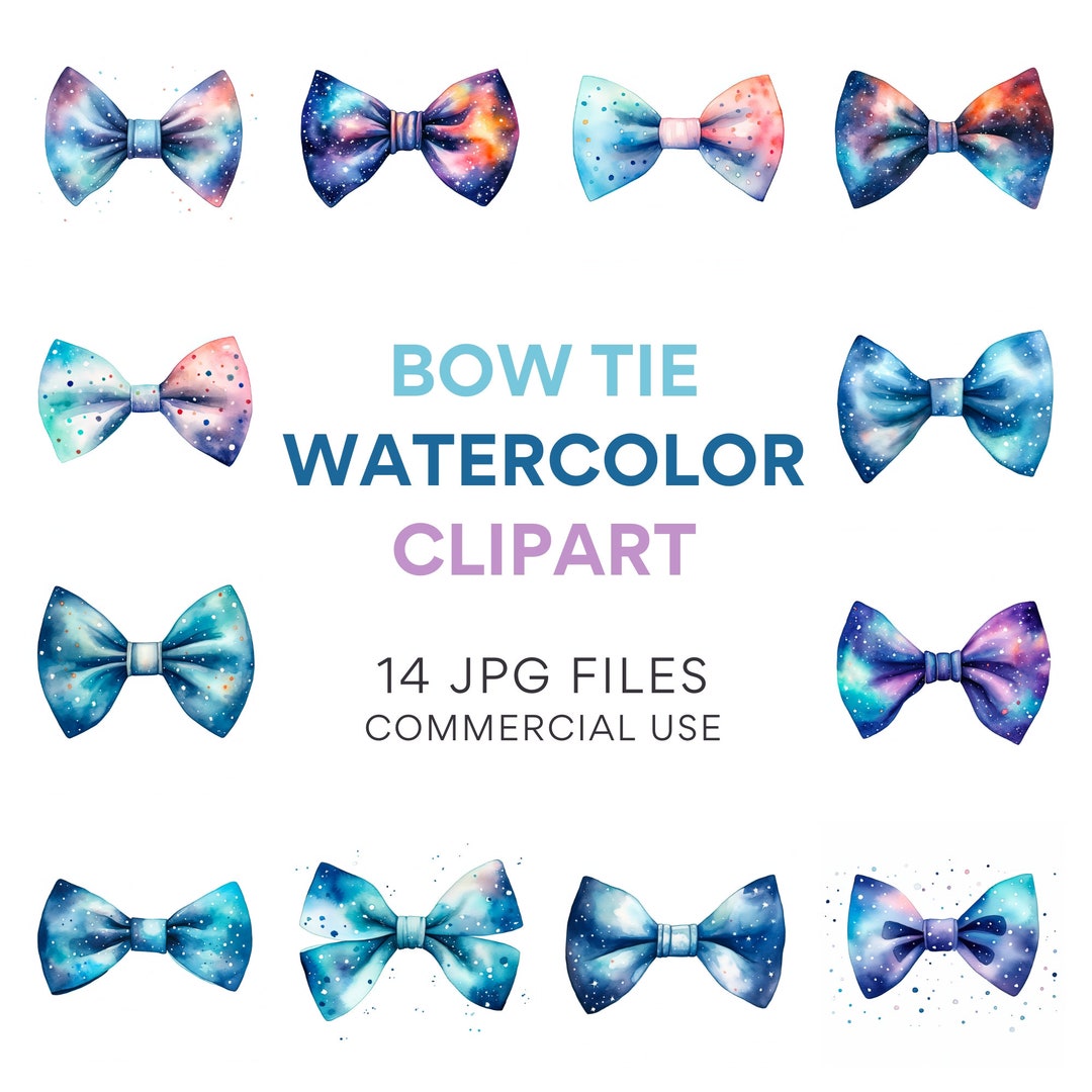 Bow Tie Clipart Instant Download: Bow Tie, Bowtie Clip Art, JPG Necktie ...
