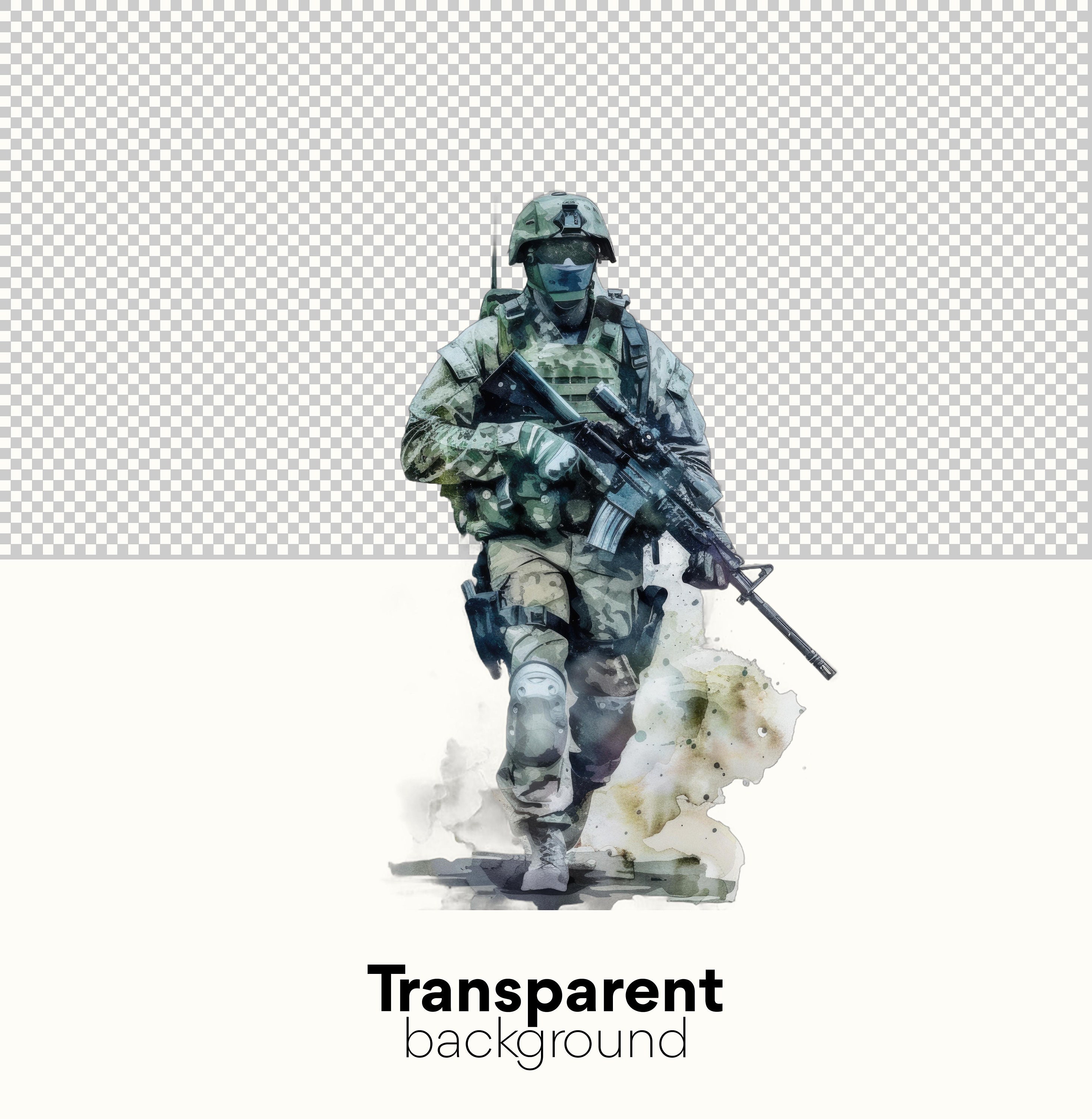 Soldier Clipart Bundle - Army, American Soldier & Female Soldier ...