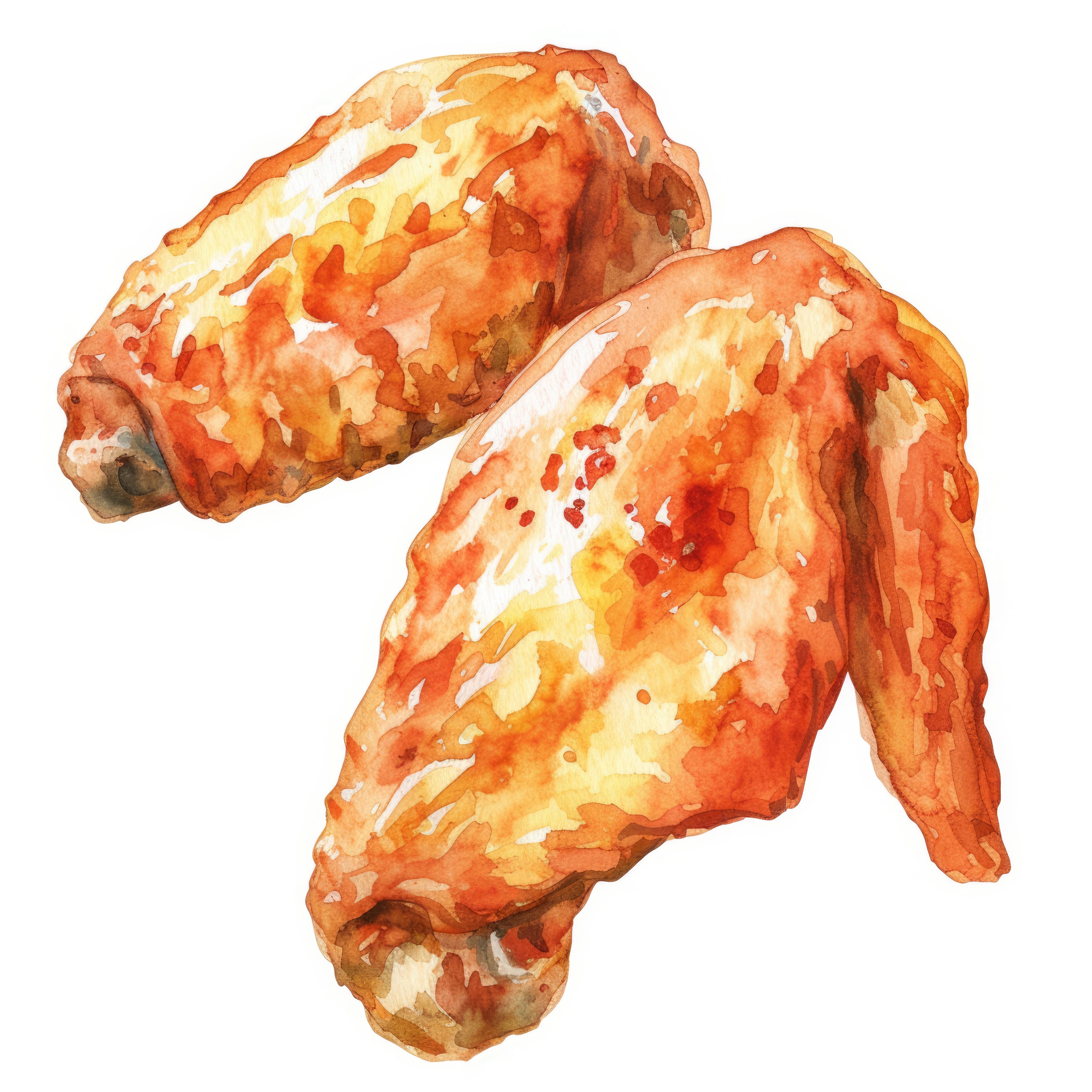 Chicken Wing Clipart Asian Style BBQ Hot Wings Instant Digital chicken-wing-clipart-asian-style-bbq-hot-wings-instant-digital