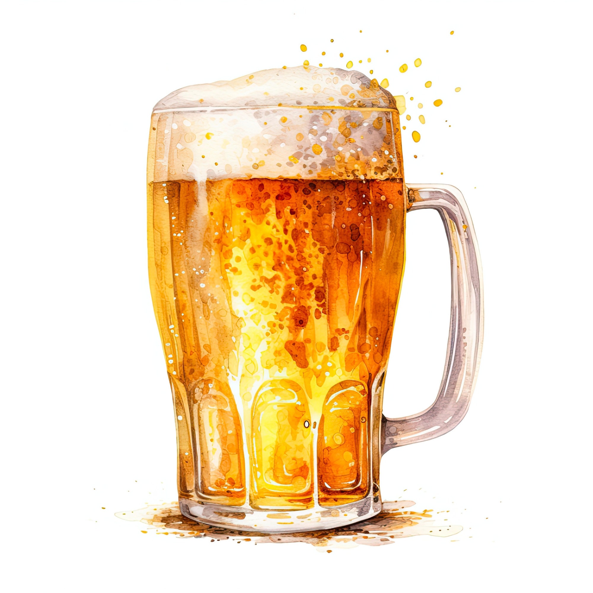Beer Clipart Pack, Watercolor Pub Images, Digital Download, Alcohol ...