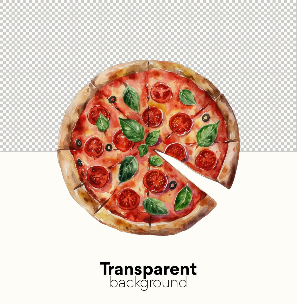 Pizza Clip Art Bundle - Watercolor Pizza, Food & Fast Food Clipart ...