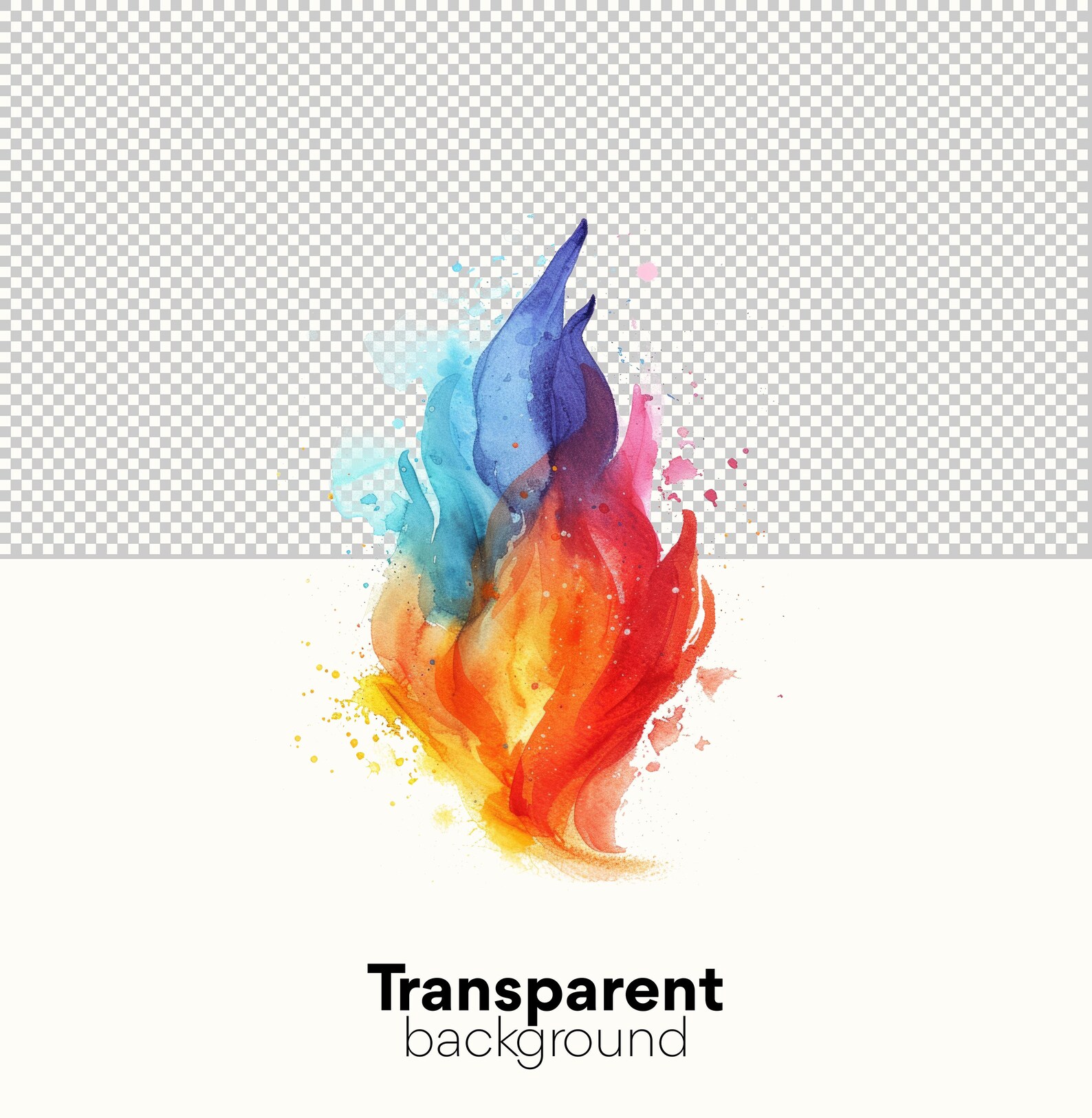 Flame Clipart Fire Overlays, PNG: Campfire Clip Art, Watercolor Fire ...