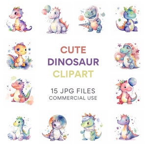 Süßes Dinosaurier-Clipart-Bundle: Entzückende Baby-Dinosaurier, Girly-Dinosaurier-Mädchen-Party-Sublimationsdesign, T-Rex-Clipart, Geburtstags-Dino-JPG-Dateien