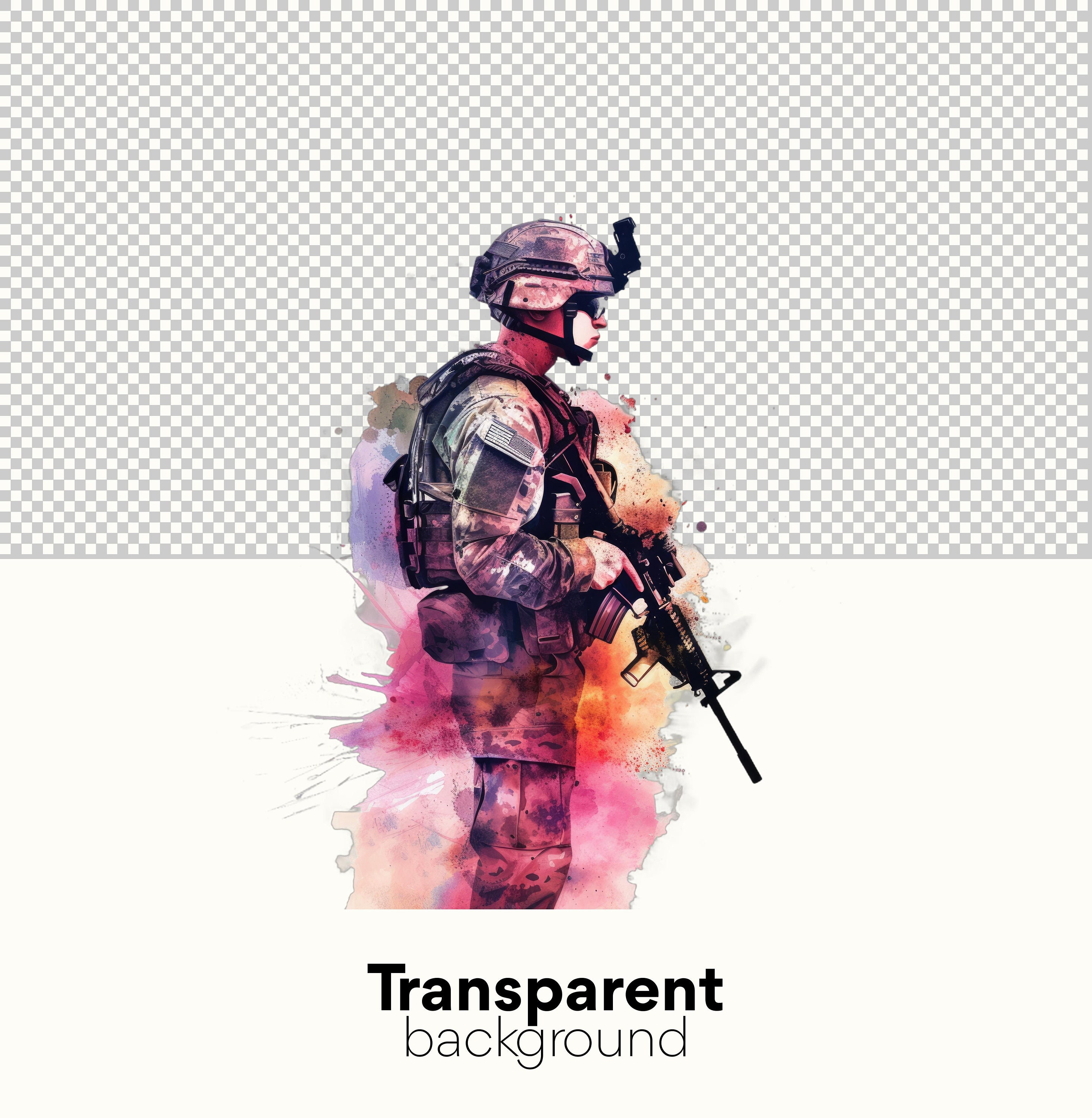 Soldier Clipart Bundle - Army, American Soldier & Female Soldier ...