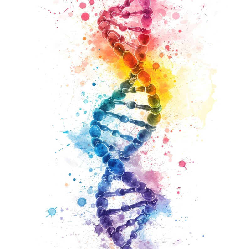 DNA Clipart Bundle: Genetics & Chromosomes Art, Christian Tree ...
