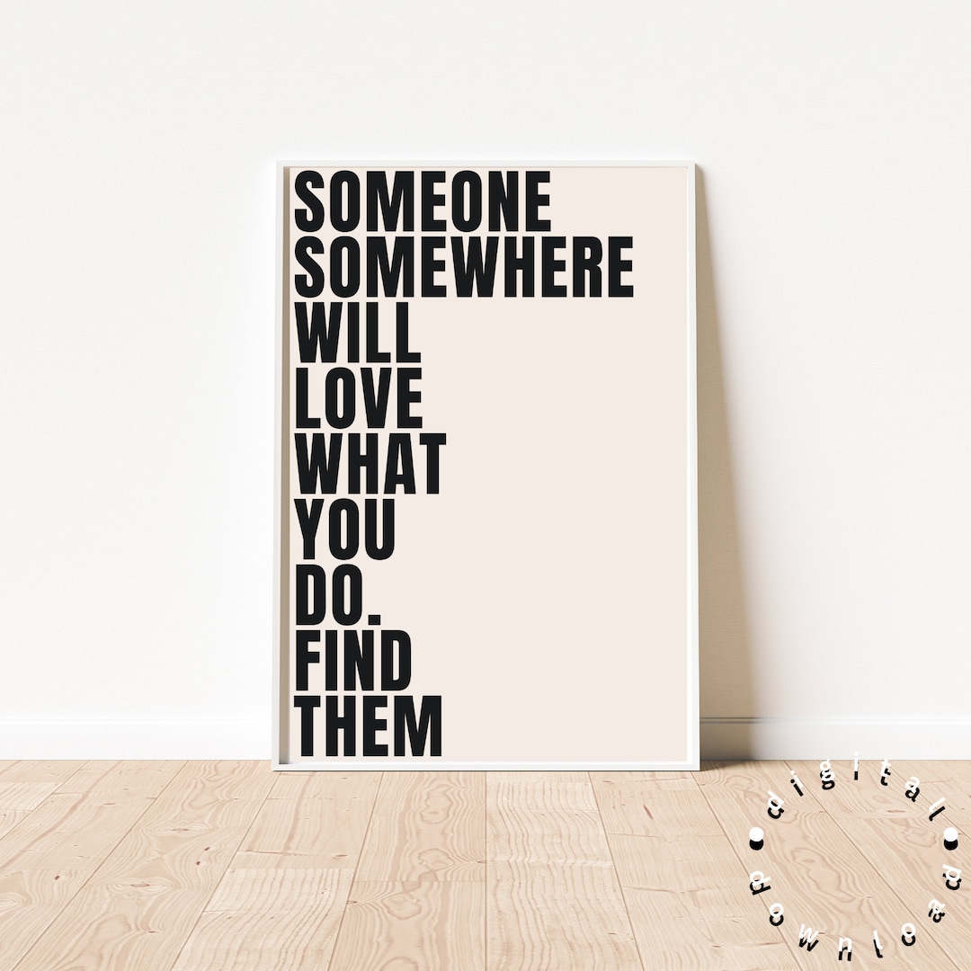Printable Quotes Poster Custom Printable Quote Poster - Etsy