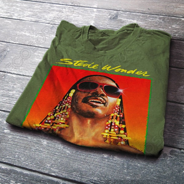 vintage Stevie Wonder Unisex Heavy Cotton T-shirt | Sweat-shirt | Sweatshirt à capuche