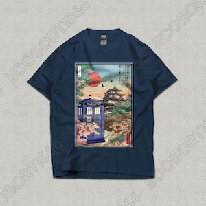 Tardis in Japan Unisex Heavy Cotton T-shirt