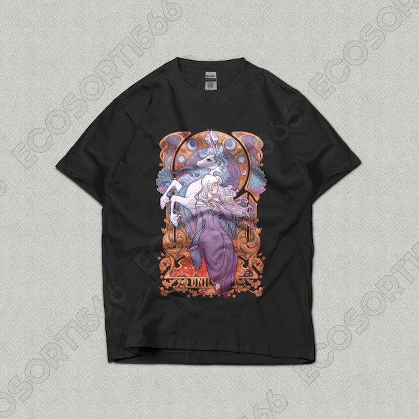 Lady Amalthea - The Last Unicorn Unisex zwaar katoenen T-shirt