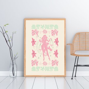 Libra Wall Art, Libra Zodiac Sign, Libra Poster, Gifts For Libra, Astrology Gifts, Zodiac Wall Art, Matisse Print, Abstract Art, Libra Print