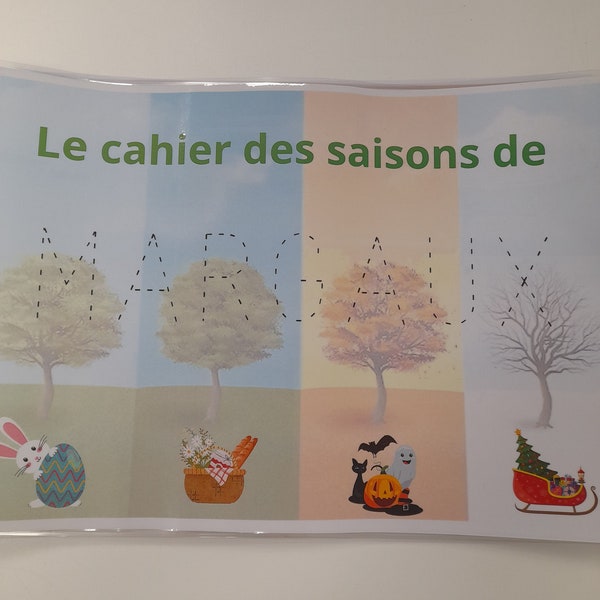 Cahier d'activité maternelle 4 saisons