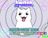 Animated Shake the Tongue Emote: Twitch/Discord/Kick Streamer Meme (Digital Download), Funny Cat Emotion