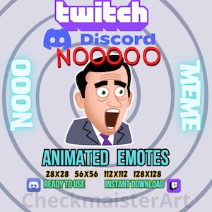 Animated Nooo Meme Emote, Twitch Emotes, Discord Emotes, Streamers and Gamers Emotes, No Emote, Memes Emotes, New Emotes, Shock Memes Emote