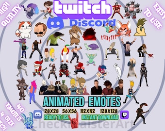 40 Animated Headbanging Emotes, Twitch Emotes, Discord Emotes, Streamers Gamers Emotes, Head Bang Emotes, Hard Music Emotes, Crazy Emotes