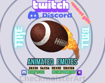 Animated Fireball Emote: Twitch/Discord Streamer Funny GG Emotes