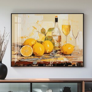 Drinks and Lemons, Art for your Bar or Pub, Ready to Print CMYK PDF, Digital Print, Digital Wall Art, Printable #596