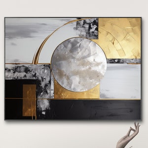 Abstract Luxury Gold & Black Decor, Digital Painting, Digital Wall Art, Abstract Digital Painting, Luxury Prints, Samsung Frame TV Art #443