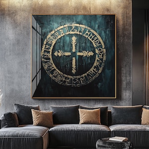 Tiwaz, Teiwaz, Rune - Wall Art, Color Art, Digital Print