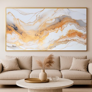 Gold Copper Marble Digital Download, Abstract Fluid Marble Texture Digital Print for Modern Elegant Wall Art and Home Decor #619