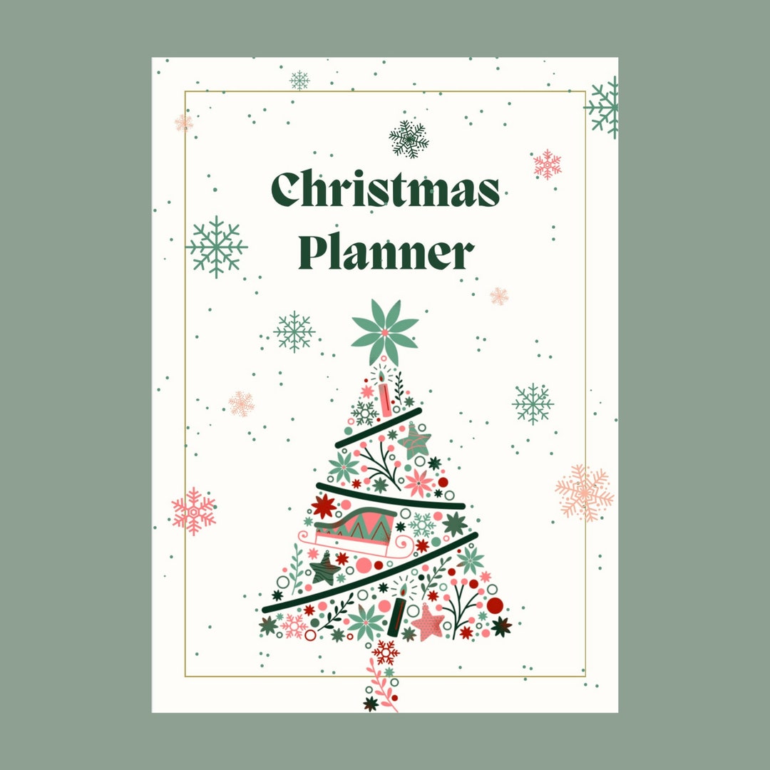 Printable Christmas Planner Festive Planner Christmas List Etsy