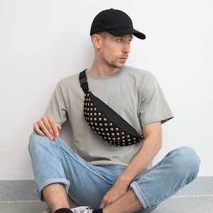 Gold Spade Gürteltasche - Poker Gürteltasche, Unisex Festival Gürteltasche, Kasino Streetwear Gürteltasche, verstellbare Reisetasche