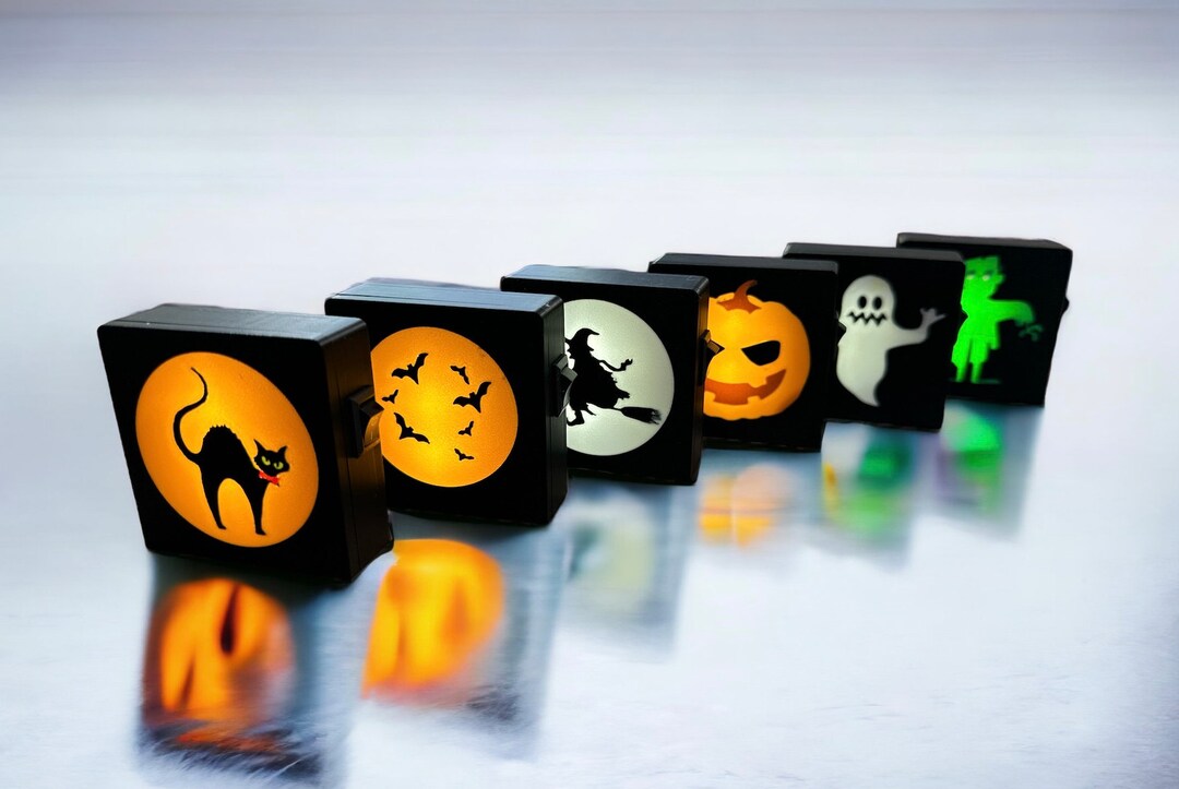 Portable Mini Halloween Light Boxes Etsy