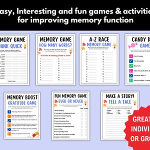 memory games for seniors, printable games for seniors, dementia activities for adults, dementia activities for seniors, senior icebreaker game, dementia, printable activities for dementia, parkinsons games,
