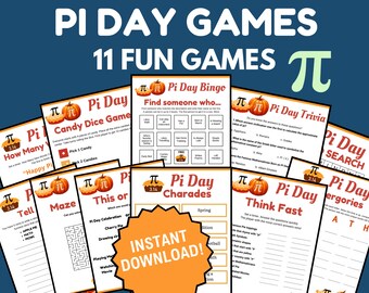 Juegos del Día Pi: 11 juegos, Celebración del Día Pi, Actividades del Día Pi, Fiesta del Día Pi, Trivia del Día Pi, Día Pi esto o aquello, Actividad del Día Pi en el aula