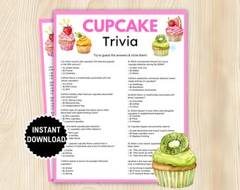 Cupcake Trivia Game, Cupcake Theme Birthday Party, Cupcake Party Ideas, Sprinkle Baby Shower, Bridal Shower, Baking Trivia, Sweet Treat Game