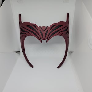 Scarlet Witch Tiara for Cosplay Scarlet Witch Headpiece Cosplay Costume Props Scarlet Witch Replica Props Cosplay Gift for Her Hand Painted