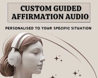 Personalised Affirmations audios | Customised to specific situation | Downloadable MP3 | Professionally recorded audio with background music