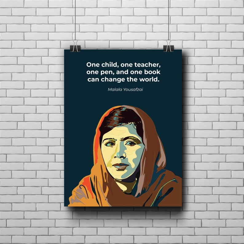 Educational Inspiring Quotes, Famous People Series, Wall Art, Classroom ...