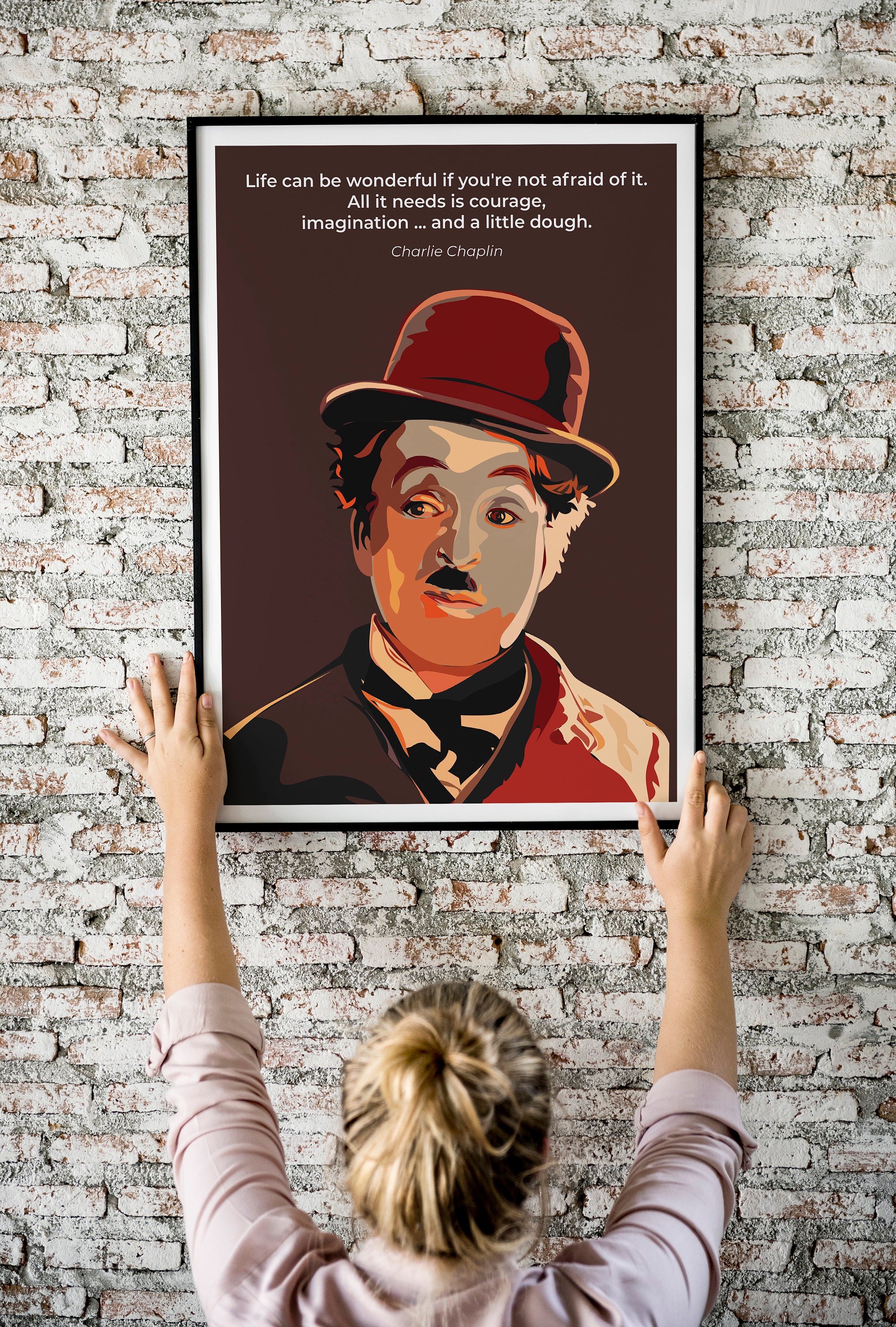 Gift of Inspiration Wall Art Inspirational People and Quotes Etsy