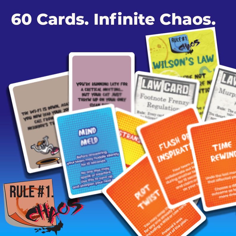 Funny Party Card Game – Fast-paced Chaos Game With Unexpected Twists ...