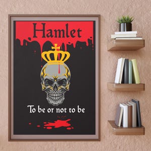 Hamlet Poster Shakespeare English Literature teachers Resources Shakespeare plays Shakespeare Tragedies Shakespeare Plays, School Literature