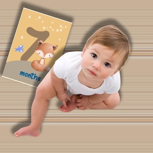 Affiches d'étape importante de bébé Cartes d'étape importante de bébé Cartes d'étape importante unisexes de mémoire Cartes personnalisées Cadeau de baby shower Accessoires photos Téléchargement instantané