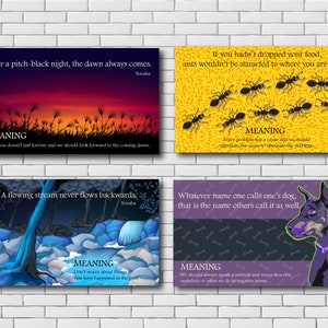 African Yoruba Proverbs Poster: Inspirational Classroom Decor (Digital Download)