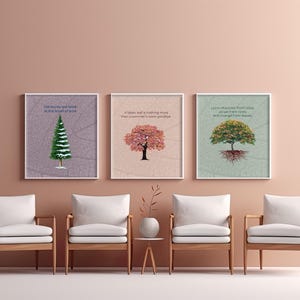 Tree of Life Wall Art Tree Sketches Tree Drawings Botanical Art Nature Sketch Gift for Nature Lovers Digital Art Tree Nature inspirational
